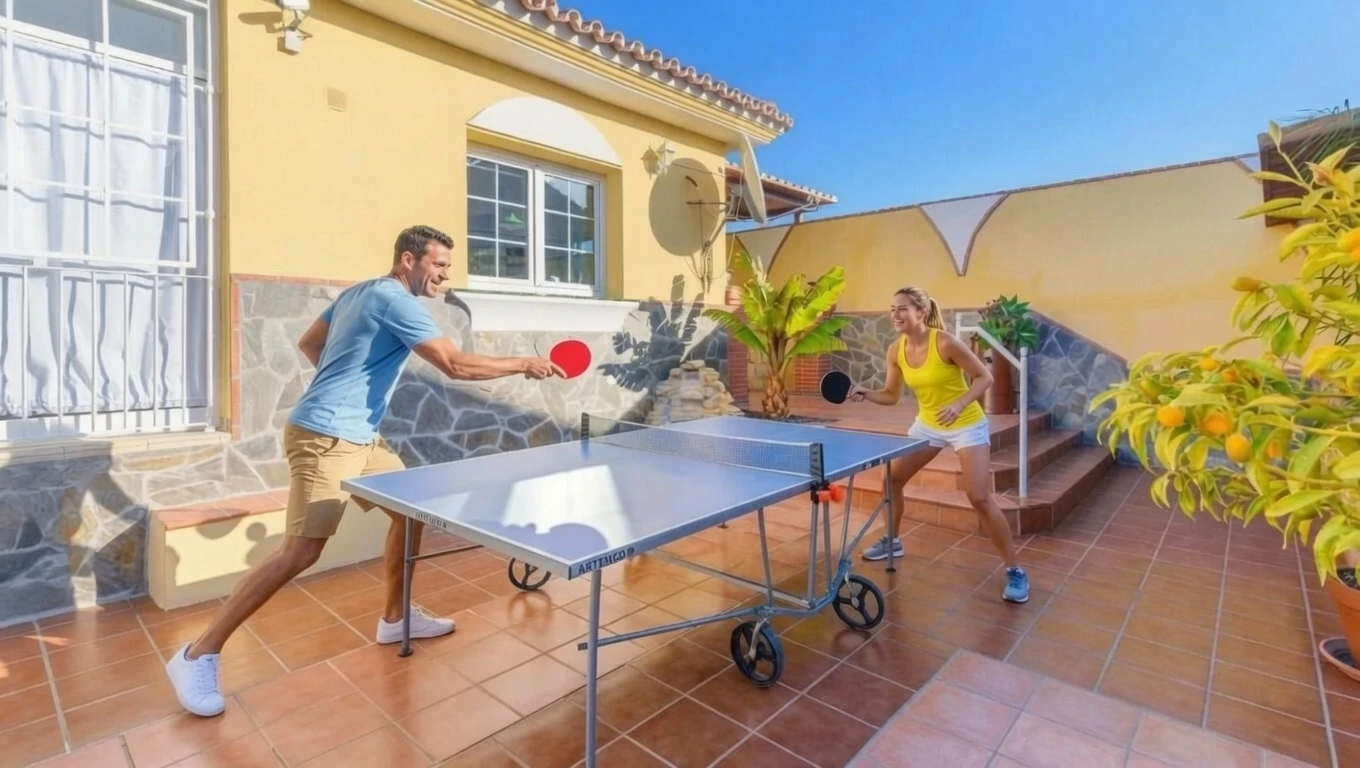 Mesa de Ping-pong en la terraza de Casa Layda Mesa de Ping Pong en la terraza de Casa Layda