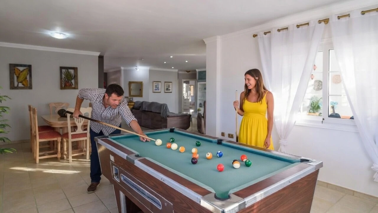 Mesa de billar en Casa Layda Snooker table at Casa Layda